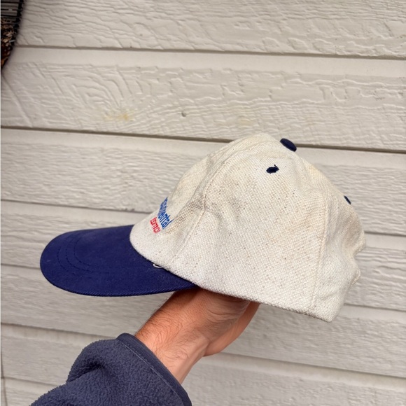 Vintage Transcontinental hat 2 tome blue tan strapback - Picture 4 of 5